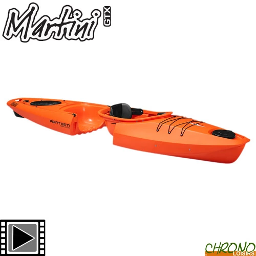 Point 65°N Kayak Point 65°N Martini GTX Solo Sit-On-Top Modulable Orange 1 Place
