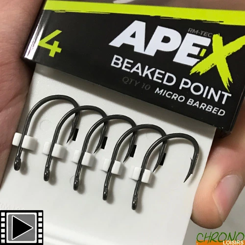 Hameçon RidgeMonkey Ape-X Beaked Point (par 10)