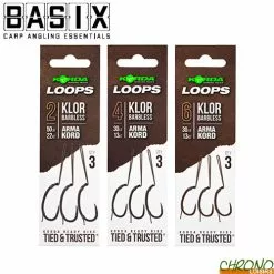 Bas De Ligne Korda Loop Rig Klor Sans Ardillon (par 3)