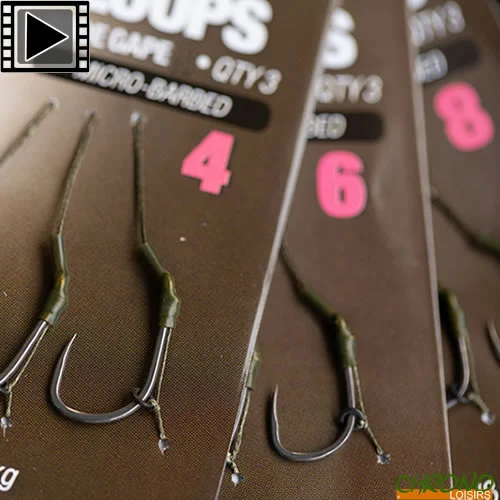 Bas De Ligne Korda Loop Rig DF Wide Gape Sans Ardillon (par 3)