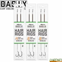 Bas De Ligne Korda Basix Wide Gape Sans Ardillon (par 2)