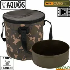 Seau Etanche Fox Aquos Camolite Bucket 17L + Insert