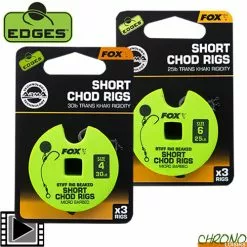 Bas De Ligne Fox Edges Stiff Chod Rig Short (par 3)