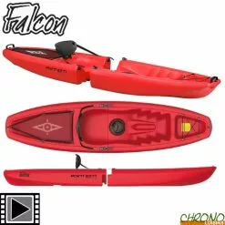 Point 65°N Kayak Point 65°N Falcon Solo Sit-On-Top Modulable Rouge 1 Place