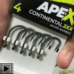 Hameçon RidgeMonkey Ape-X Continental 2XX (par 10)