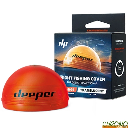 Couvercle Orange Fluo Deeper Pour PĂȘche De Nuit
