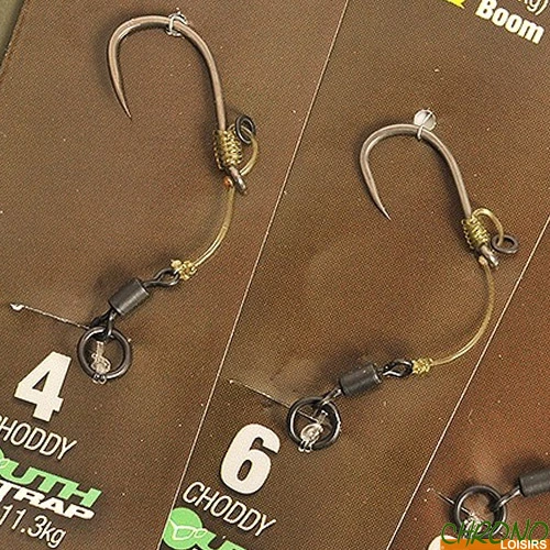 Bas De Ligne Korda Hinge Rig Choddy Mouth Trap IQ2 20lbs Sans Ardillon