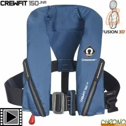 Gilet De Sauvetage Crewsaver 150N Junior Automatique Bleu